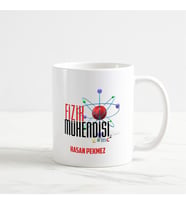 Fizik Mühendisi Kupa Bardak (1. Tasarım) (Beyaz)