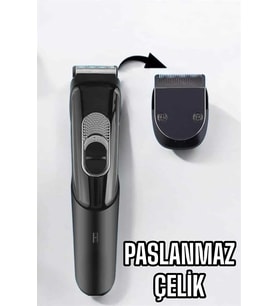 Saç Sakal Vücut Şarjlı Kablosuz Tıraş Makinesi Profesyonel Paslanmaz Çelik