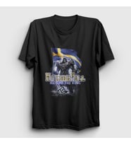 Presmono Unisex Siyah Sweeden Hail To The King Hammerfall T-Shirt 467288tt