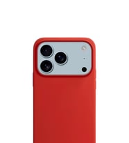 Apple iPhone 17 Pro Max Liquid Lansman Silikon Kılıf Ateş Kırmızısı