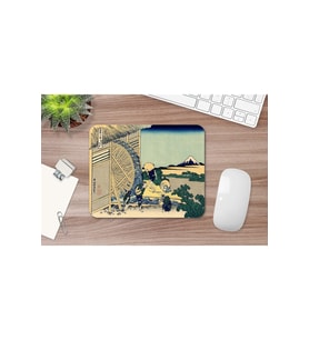 Hokusai Watermill At Onden 17 X 21 Cm Mouse Pad