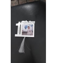 PLEKSİ RESİMLİ 1 YAŞ DOĞUM GÜNÜ  MAGNET