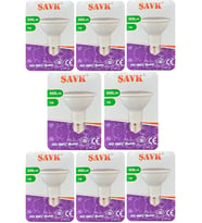 (8 Adet) Şavk 7W 6500K (Beyaz Işık) Par20 E27 Duylu (Kalın Duy) Led Spot Ampul
