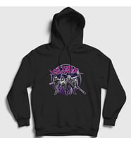 Presmono Unisex Siyah Band Steel Panther Kapüşonlu Sweatshirt 375910tt