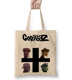 Gorillaz Bez Çanta Uzun Saplı