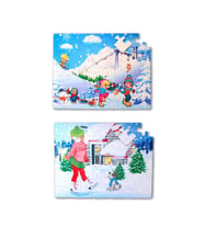 Tox Kış 5+ Keçe Yapboz - 5 Yaş Puzzle T014
