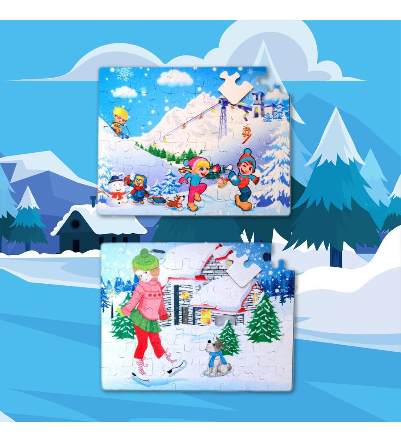 Tox Kış 5+ Keçe Yapboz - 5 Yaş Puzzle T014