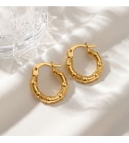 Kız Kardeşe Hediye Altın Halka Küpe 1,5 cm.
