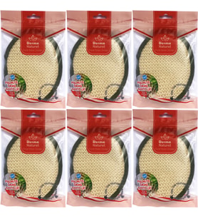 Derma Naturel Örme Banyo Yüz Lifi (15*24CM) MS-02 (6 Lı Set)