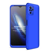 Microsonic Xiaomi Poco M5s Kılıf Double Dip 360 Protective Mavi