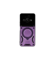 Xiaomi Poco C61 Kılıf Joy Lens Standlı Kapak - Mor