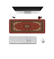SonicTouch Klavye Mousepad 40x90cm Dikişsiz Pürüzsüz Sıvı Geçirmez Kaymaz Taban Anadolu Motifi
