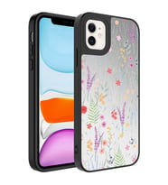 Apple iPhone 12 Kılıf Aynalı Desenli Kamera Korumalı Parlak Zore Mirror Kılıf Dallar