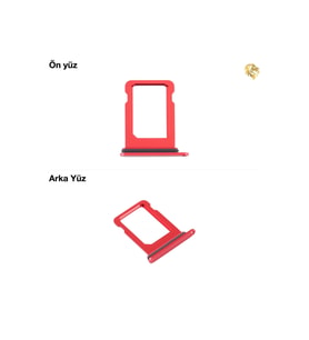 Uyumlu İphone 12 Mini Sim İç Yuvası Tekli Kırmızı Sim yuvası sim tepsisi sim aparatı yeni sim yuvası tekli sim tepsisi sim çekmecesi