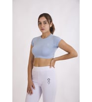 SUVLAN KADIN CROP SLIM-FİT (Açık Mavi)