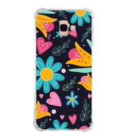 PrintiFy Samsung Galaxy J4+ Plus Uyumlu Retro Color 1 Baskılı Şeffaf Köşe Korumalı Antişok Kılıf