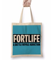 A Battle Royale Addıctıon Fortnite Bez Çanta Uzun Saplı