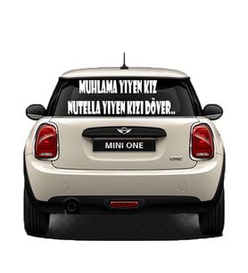Oto Cam Yazı Sözleri Ticari-Servis-Dolmuş-Panelvan Uzun Sticker Model 51