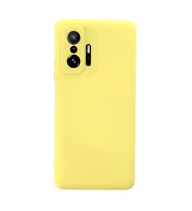 Mi 11T Pro Kılıf Nano içi Kadife Silikon - Sarı
