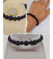 Galaksi Serisi Shungite (Şungit) Taşı Tasarım Bileklik