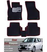 SUZUKİ SWİFT (2004-2010) Uyumlu EVA Paspas Tam Set–Oto Paspas,Araca Özel,Kolay Montaj