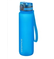 Uzspace Büyük Boy 28 cm 1000 ml 1 litre Tritan Su Matarası 14 Renk FiftyFifty Softtouch (Mavi)