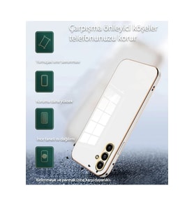 ERTAN Samsung Galaxy A25 5G Kılıf Volet Silikon - Mor