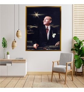 ÇERÇEVELİ ATATÜRK TABLO S649