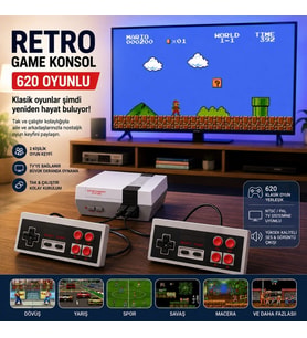 ScHitec Retro Game Konsol 620 Oyunlu