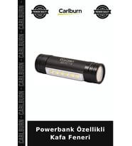 Powerbank Özellikli Kafa Feneri Cep Lambası Seyahat Ekipmanı Kamp Aleti