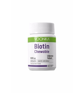 Voonka Biotin Chewable 62 Çiğneme Tableti