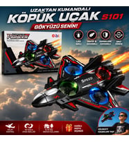 Uzaktan Kumandalı Köpük Uçak S101 LED Işıklı RC Uçak Darbeye Dayanıklı Köpük Gövde