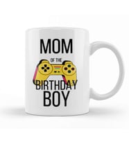 Mom of the Birthday Boy Video Gamer Kupa Bardak Porselen