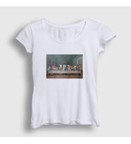 Presmono Kadın Beyaz Supper Dizi The Office T-Shirt 346071tt