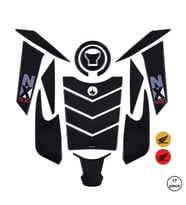 Grippatch - Honda NX500 Black 2025 ile Uyumlu Kaydırmaz 6D Karbon 17 Parça Tank Pad Seti GC31