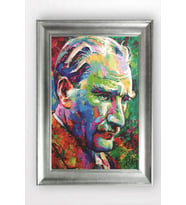 Gümüş Çerçeveli Atatürk Tablo cv1257