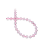 Pembe Kuvars Doğal Taş 9x5mm Dizi