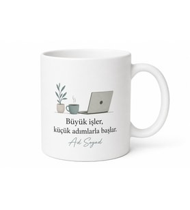 Kişiye Özel Ofis Masamın Kupası Baskılı Kupa Bardak Hediye