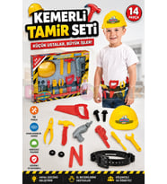 Kemerli Tamir Seti - Oyuncak Tamir Setleri - Tamir Aletleri - Alet Seti - Vidalama Seti