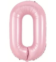 Beysüs Pembe 0 Rakam Folyo Balon 80 cm