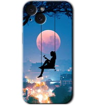 İphone 15 Plus Kılıf HD Desen Baskılı Kılıf - Yalnız Kadın