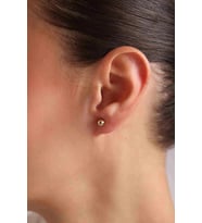 14 Ayar Altın Top Küpe 5 mm Çap