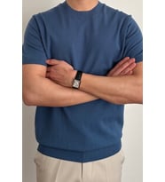 Erkek Slim Fit Bisiklet Yaka Triko T-Shirt