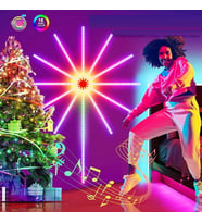 VIP KALİTE  NOEL IŞIĞI APP SMART CONTROL IC LED RGB FIREWORKS LIGHT FULL+FULL RENKLİ LED