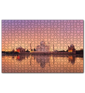 Cakapuzzle Tac Mahal ve Nehirdeki Aksi  Puzzle Yapboz MDF (Ahşap) (120 Parça)