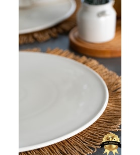 2'li 32 cm Porselen Yalın Pizza Tabağı Seti