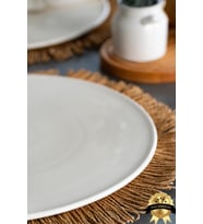 2'li 32 cm Porselen Yalın Pizza Tabağı Seti