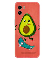 Vivo Y15S Y32 Y33S Y51 Y53S Kılıf Desemli Silikon Avokado Skate 1741