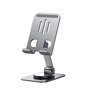 360° Döner Metal Telefon Standı – Katlanabilir Ayarlanabilir Masaüstü Telefon & Tablet Tutucu – Kaymaz Tabanlı Alüminyum Stand