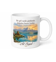 Bitlis Van Gölü Esintili Kupa Bardak Özel Tasarım Hediye Porselen Mug
